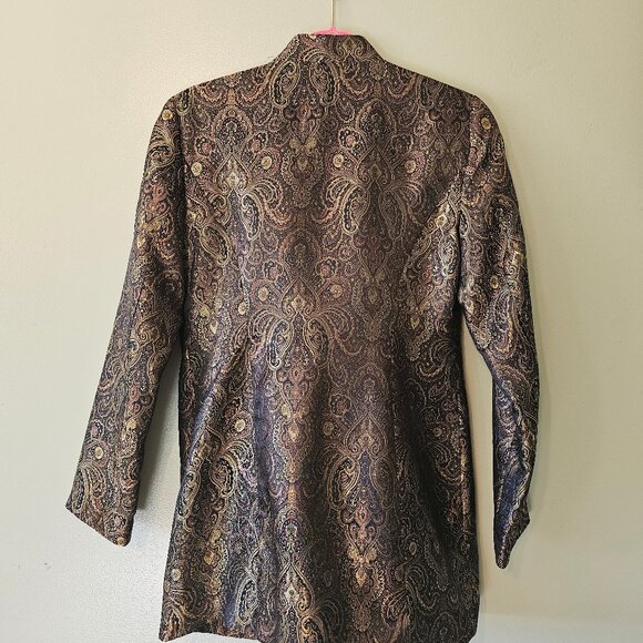Additions by Chico's Vintage Brocade Jacket Size 0 - Picture 2 of 3
